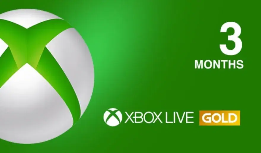 3 Month Xbox Live Gold Membership